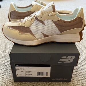 New Balance 327 Brown and Beige Girls size 5